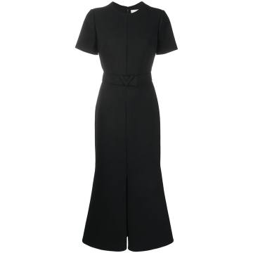 belted mid-length dress