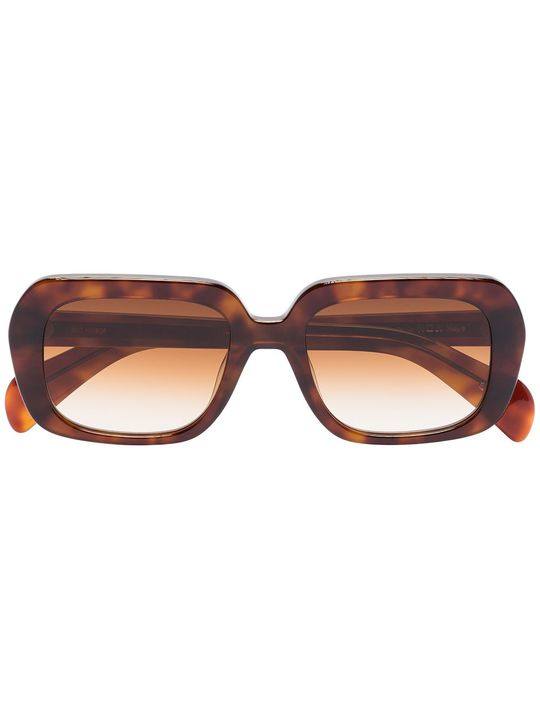 Voyage square-frame tortoiseshell-effect sunglasses展示图