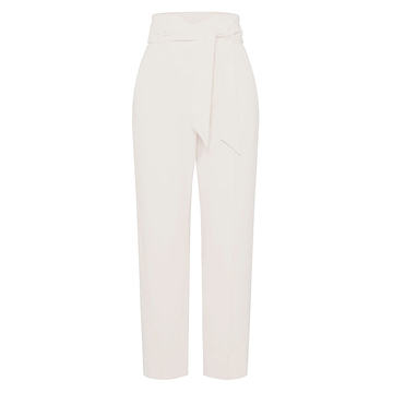 Remington Belted Crepe Wide-Leg Trousers