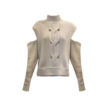 Porter Cutout Cable-Knit Cotton-Wool Sweater