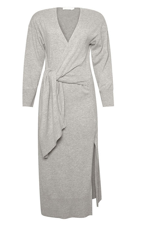 Skyla Wool-Cashmere Midi Wrap Dress展示图