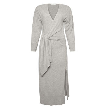 Skyla Wool-Cashmere Midi Wrap Dress