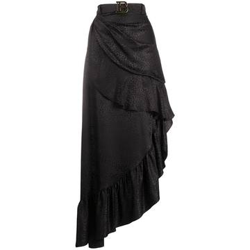 Asymmetric ruffle skirt