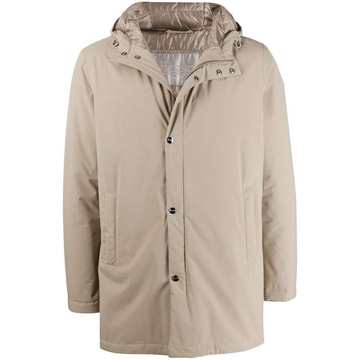 hooded parka coat