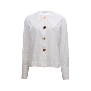 Elliot Oversized Button-Detailed Cotton Broderie Anglaise Shirt