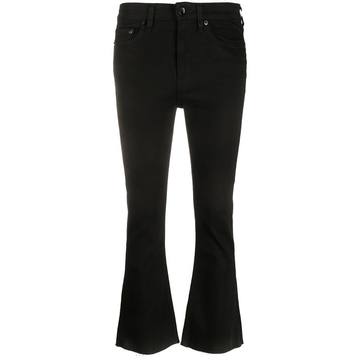 flared cropped jeans