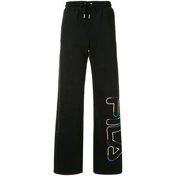 Devon embroidered logo track pants