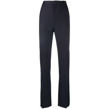 tailored straight-leg trousers