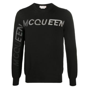 logo crew neck jumper