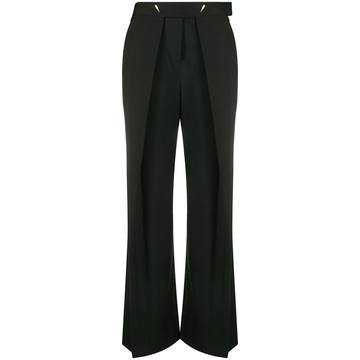 high-rise wide-leg trousers