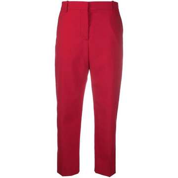 cropped slim-fit tailored trousers