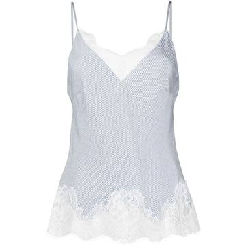 lace-embellished cami top