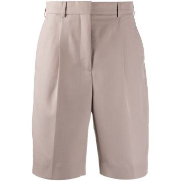 tailored knee-length shorts