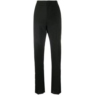 tailored straight-leg trousers