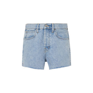 Farrah Stretch-Denim Mini Shorts