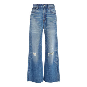 Grace Cropped High-Rise Flare Jeans