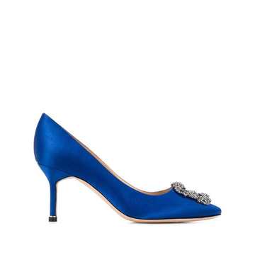 Hangisi 70 jewel-buckle pumps