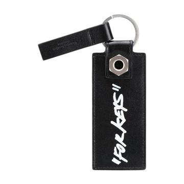 QUOTE KEY HOLDER BLACK WHITE