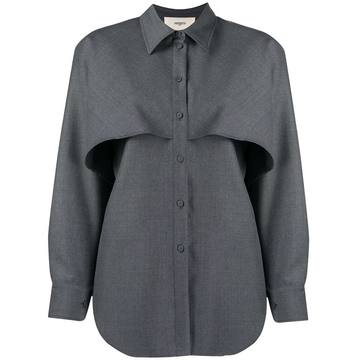 storm flap detail buttoned shirt