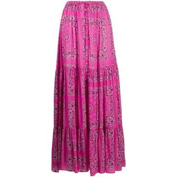 paisley maxi skirt