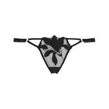 Lily Embroidered Thong