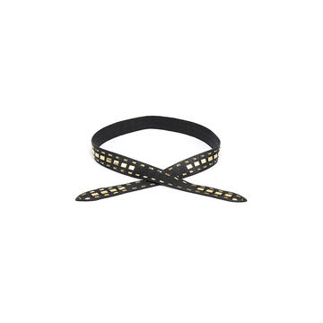 Stud Embellished Leather Belt