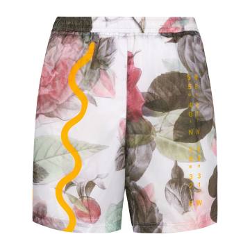 floral print running shorts
