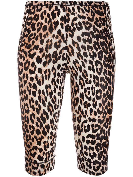 leopard-print cycling shorts展示图