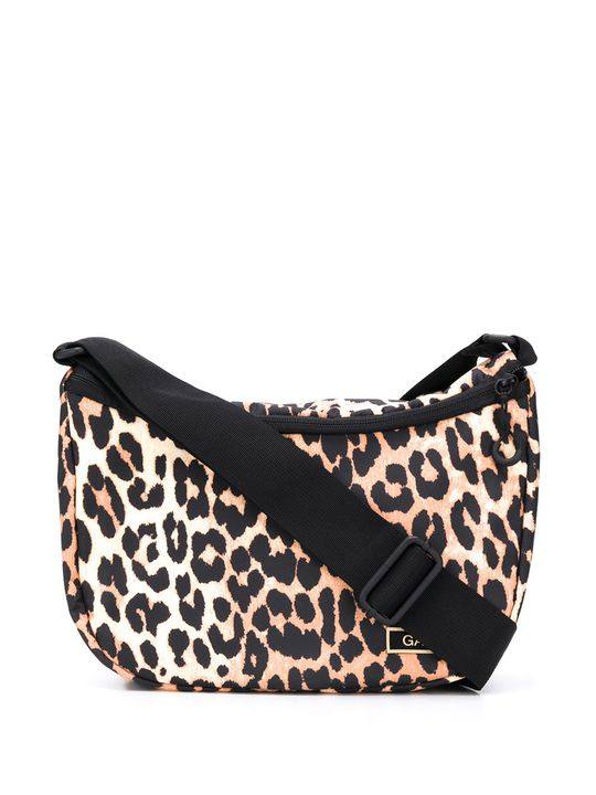 leopard print shoulder bag展示图