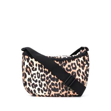 leopard print shoulder bag