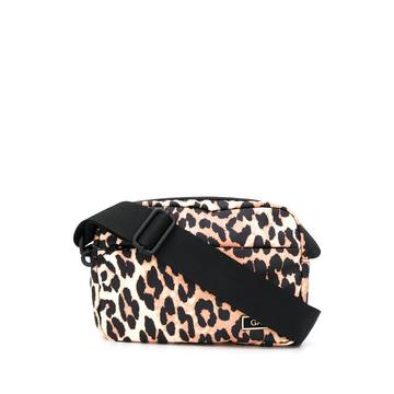 leopard print shoulder bag