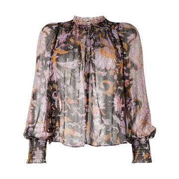 Anita graphic-print blouse