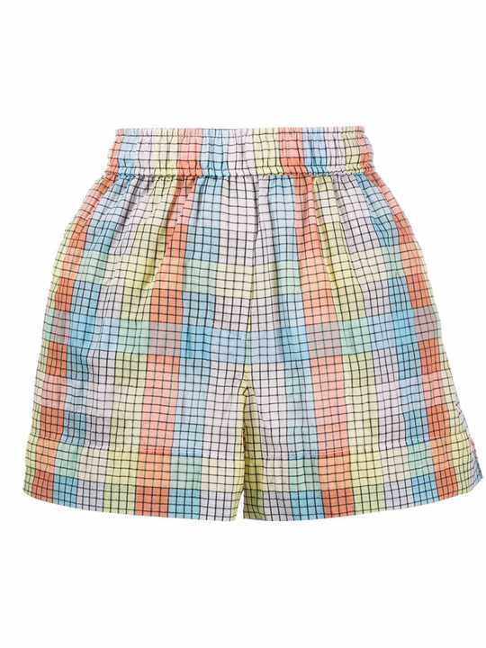 check print short shorts展示图