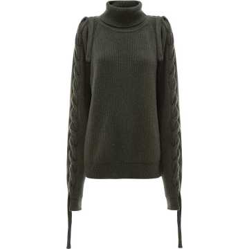 cable insert turtle neck jumper