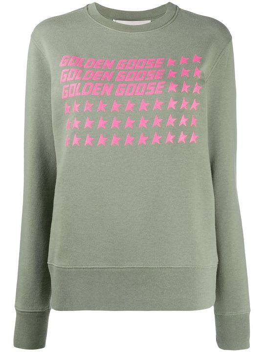 Golden crew neck sweatshirt展示图