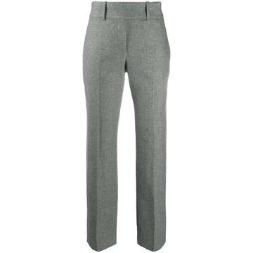 tailored straight trousers