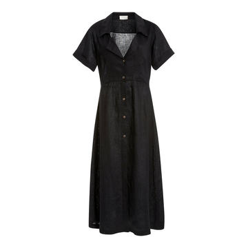 Elia Linen Midi Shirt Dress