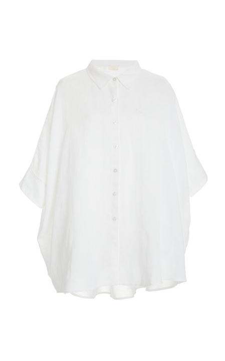 Lula Oversized Linen-Cotton Shirt展示图