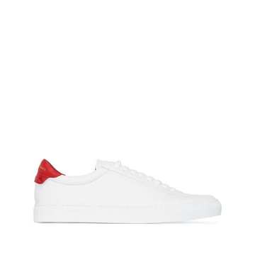 white urban leather sneakers