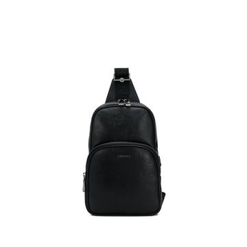 Barocco-embossed single-strap backpack