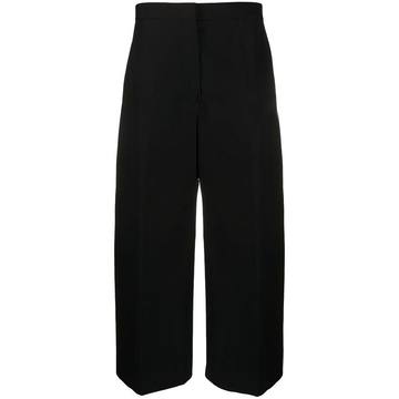 wide-leg tailored trousers