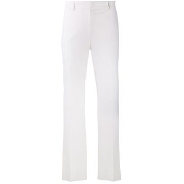 high-rise flared trousers