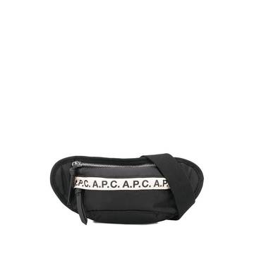 logo-tape belt bag