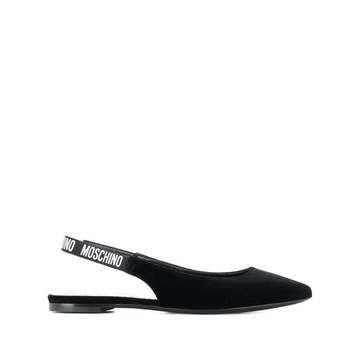 velvet slingback flats