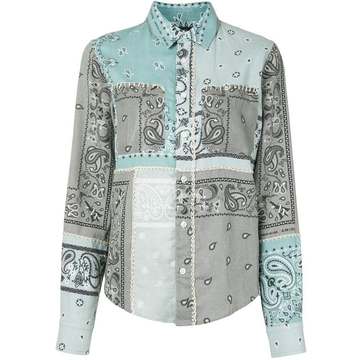 whipstitch paisley shirt