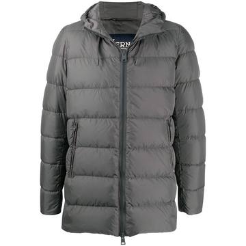 hooded padded coat