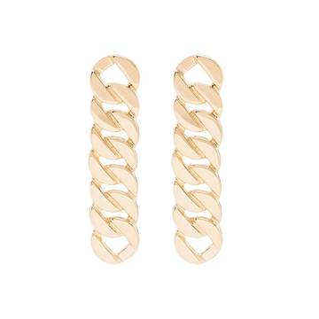 gold-plated grand chain earrings