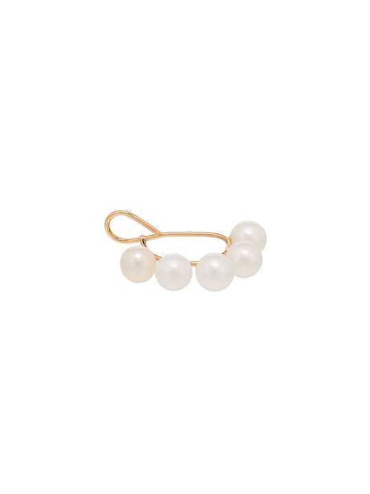 gold-plated five pearl ear cuff展示图