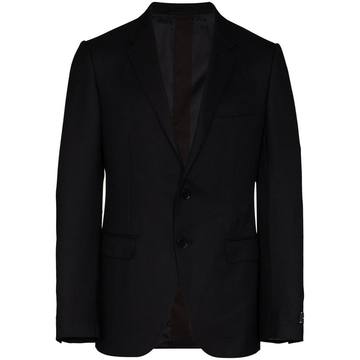 single-breasted wool blazer