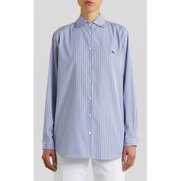 Striped Cotton Poplin Shirt